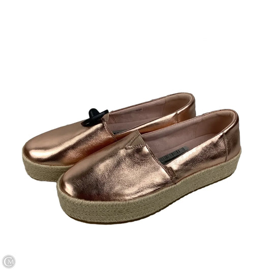 Shoes Heels Platform By Toms In Rose Gold, Size: 10