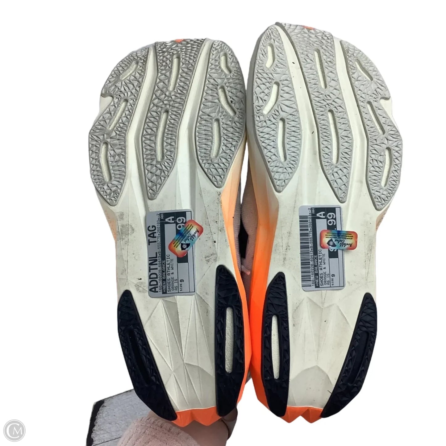 Shoes Athletic By New Balance In Orange & White, Size: M9/W10.5