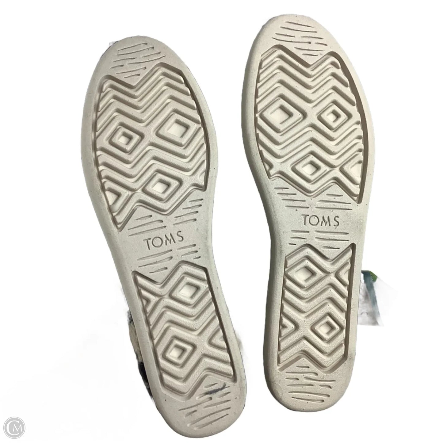 Shoes Flats By Toms In Black & Cream, Size: 10