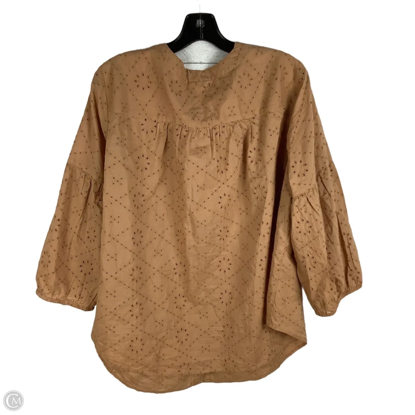 Top Long Sleeve By J. Jill In Brown, Size: Xl