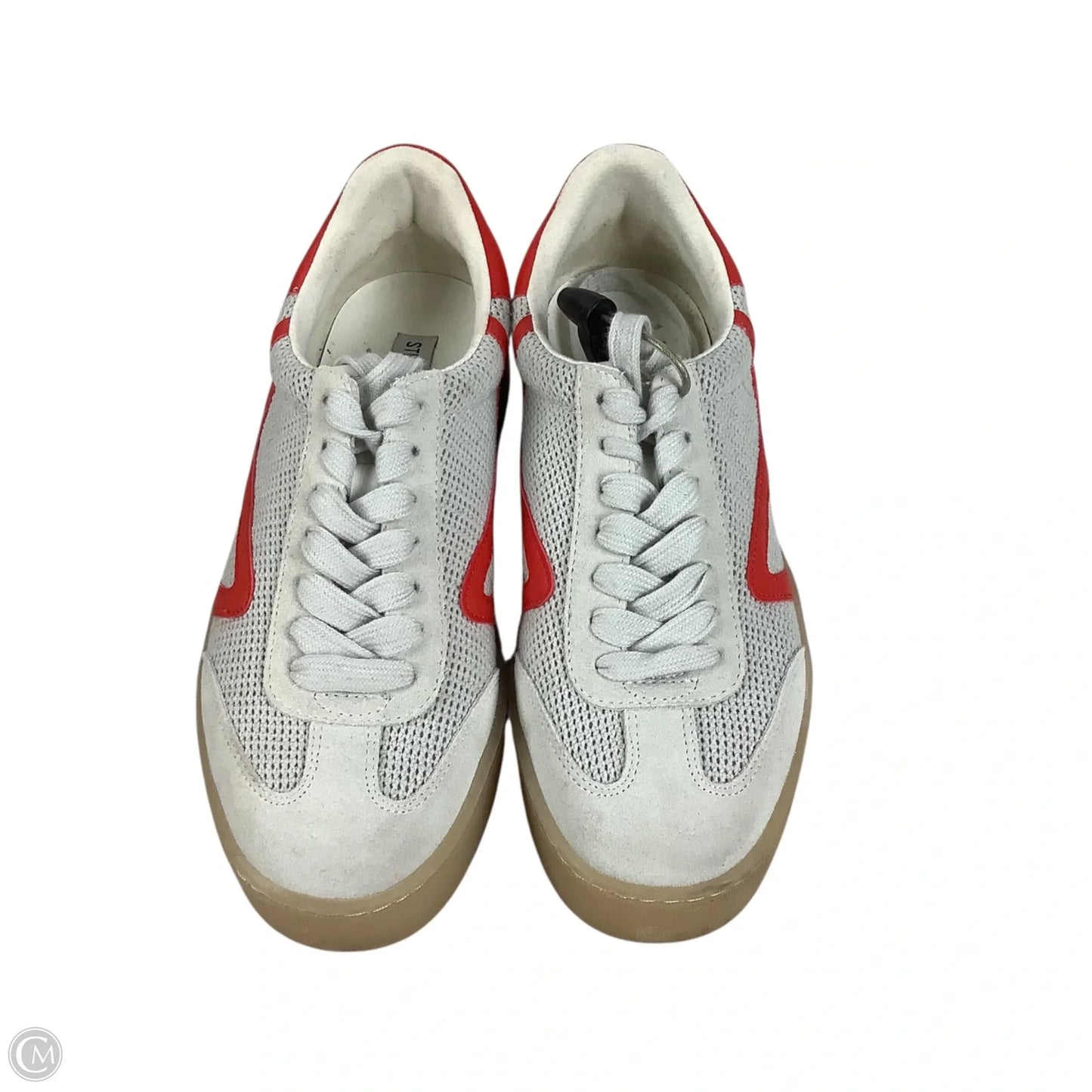 Shoes Sneakers By Steve Madden In Grey & Red, Size: 10