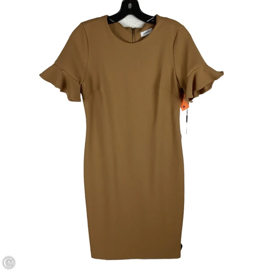 Dress Work By Calvin Klein In Brown, Size: 6p