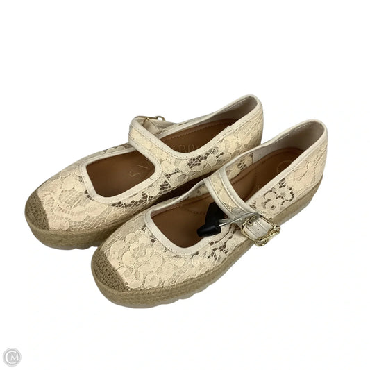 Shoes Heels Platform By Sam And Libby In Cream, Size: 7.5