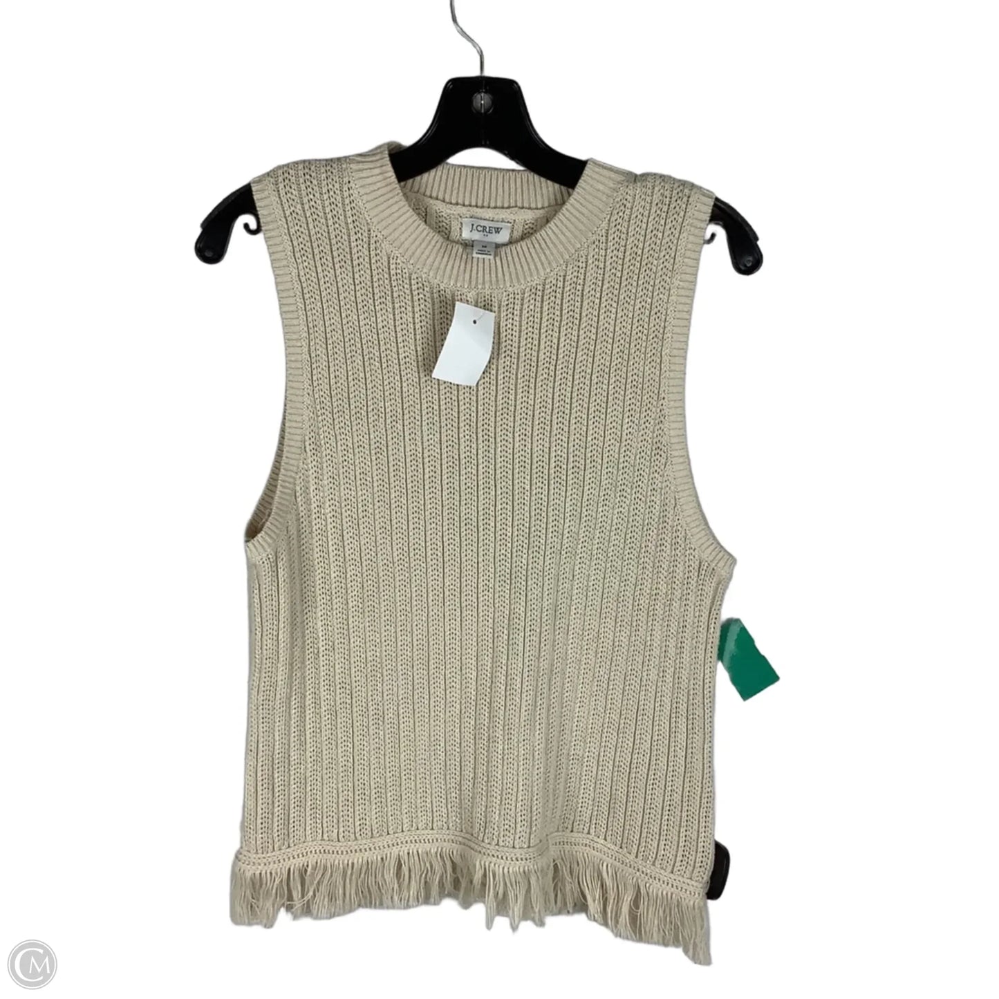 Top Sleeveless By J. Crew In Tan, Size: M