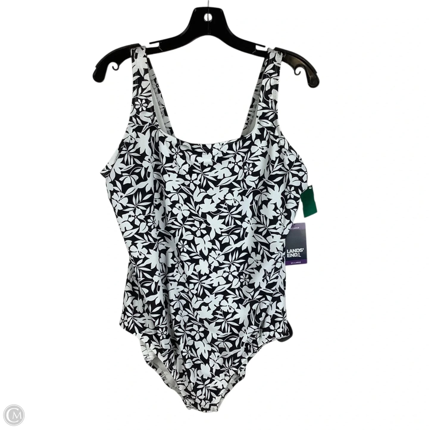 Swimsuit By Lands End In Black & White, Size: Xxl