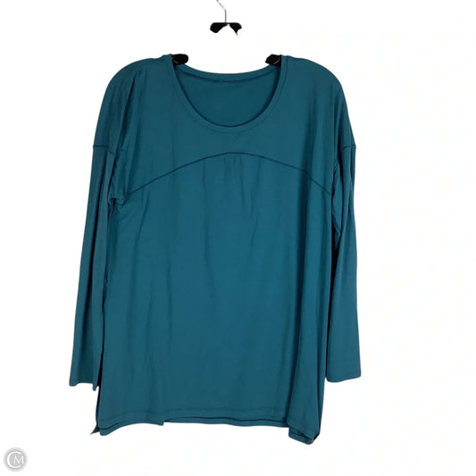 Athletic Top Long Sleeve Crewneck By Lululemon In Blue, Size: Estimated 10