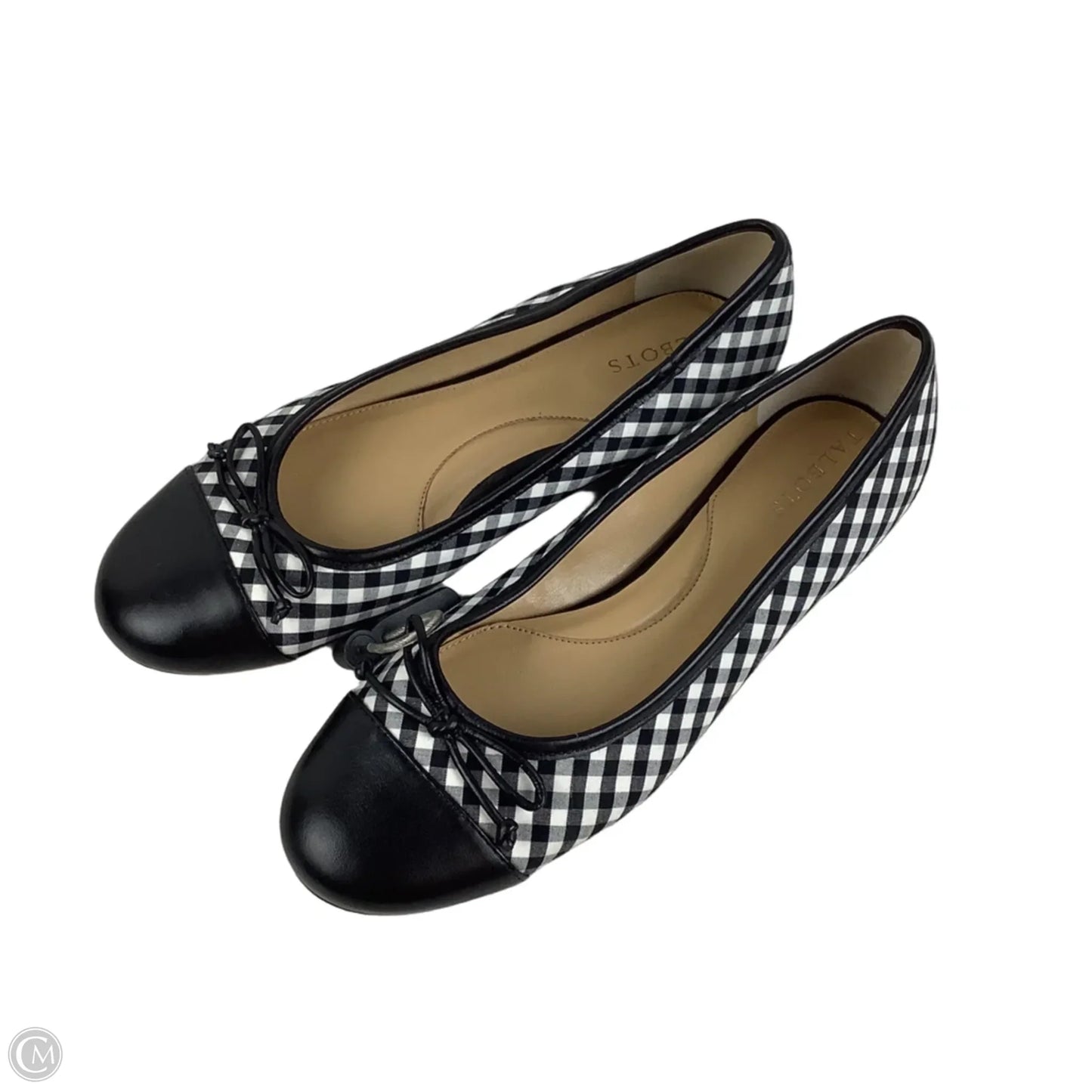 Shoes Flats By Talbots In Black & White, Size: 8