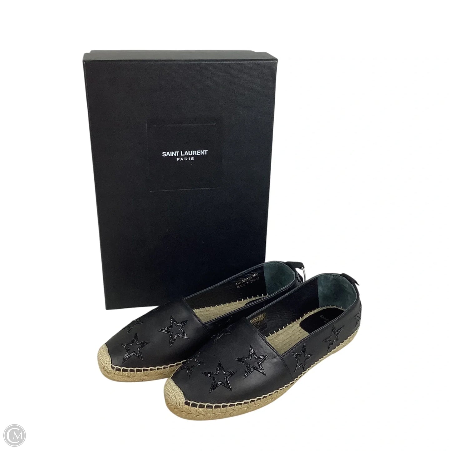 Shoes Luxury Designer By Yves Saint Laurent In Black, Size: 38.5