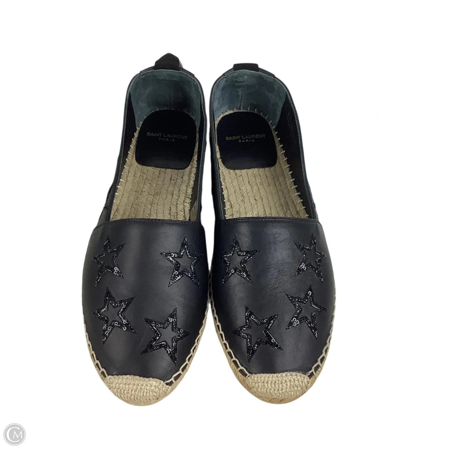 Shoes Luxury Designer By Yves Saint Laurent In Black, Size: 38.5
