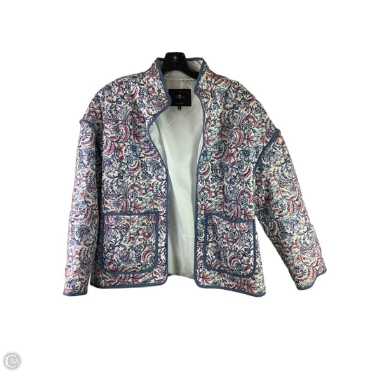 Jacket Puffer & Quilted By 7 For All Mankind In Floral Print, Size: M