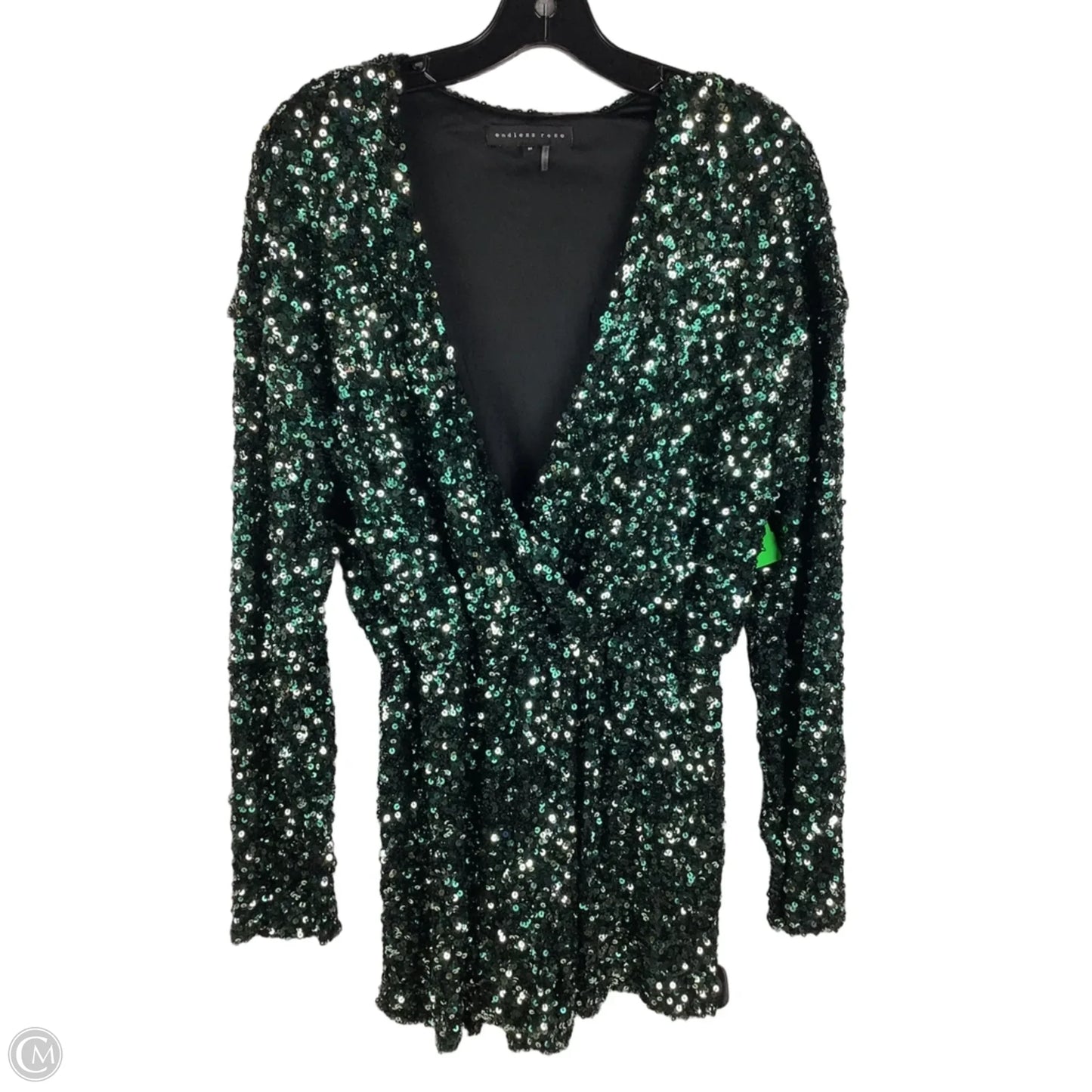 Romper By Endless Rose In Green, Size: M