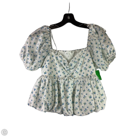 Top Short Sleeve By Altard State In Floral Print, Size: L