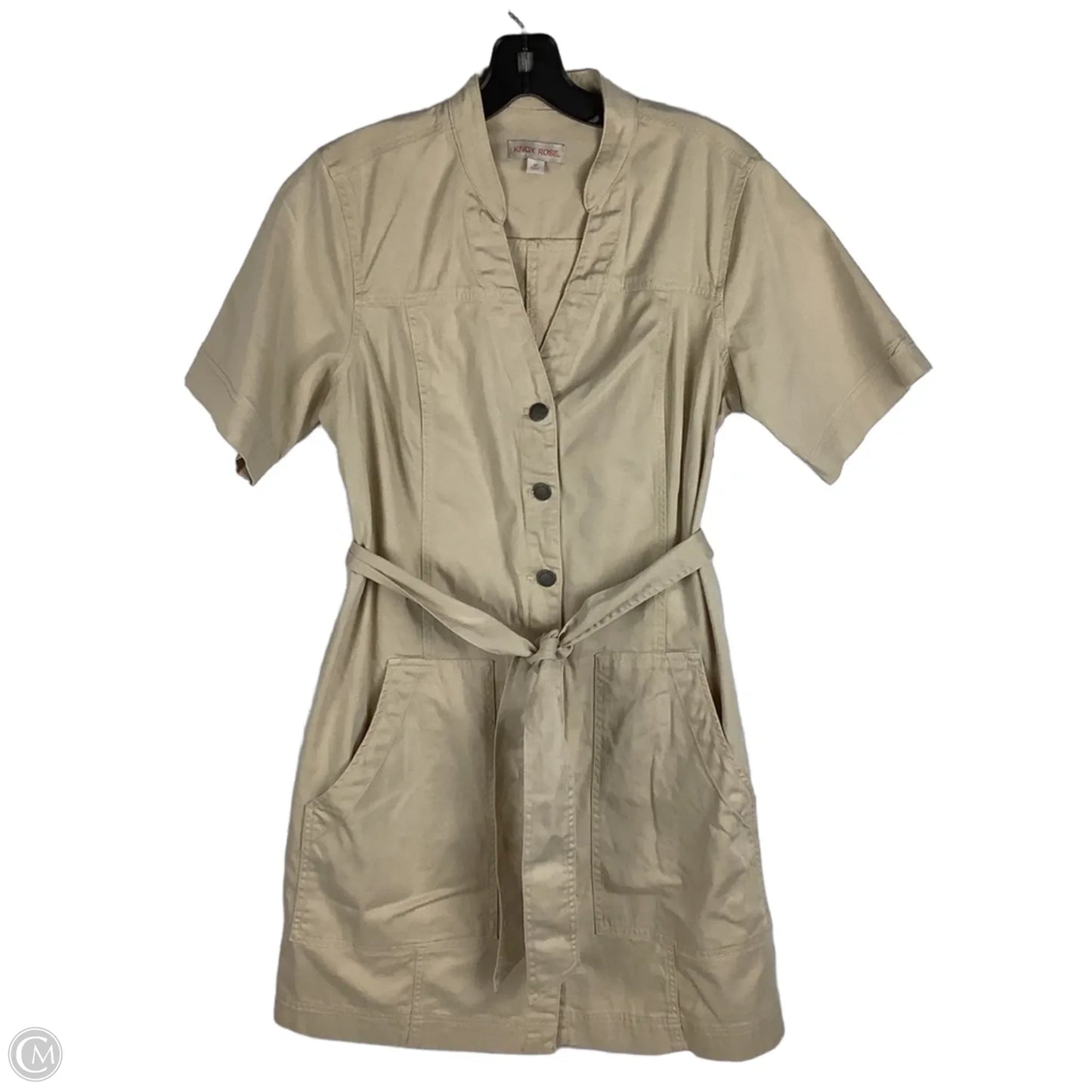 Dress Casual Short By Knox Rose In Tan, Size: M
