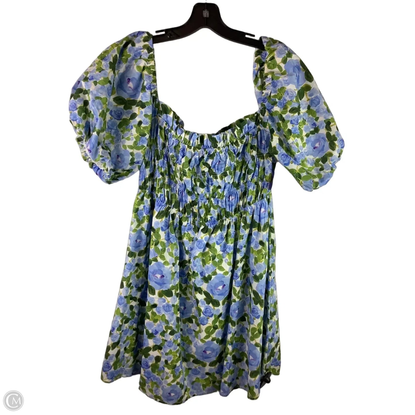Dress Casual Short By Pink Lily In Blue, Size: M