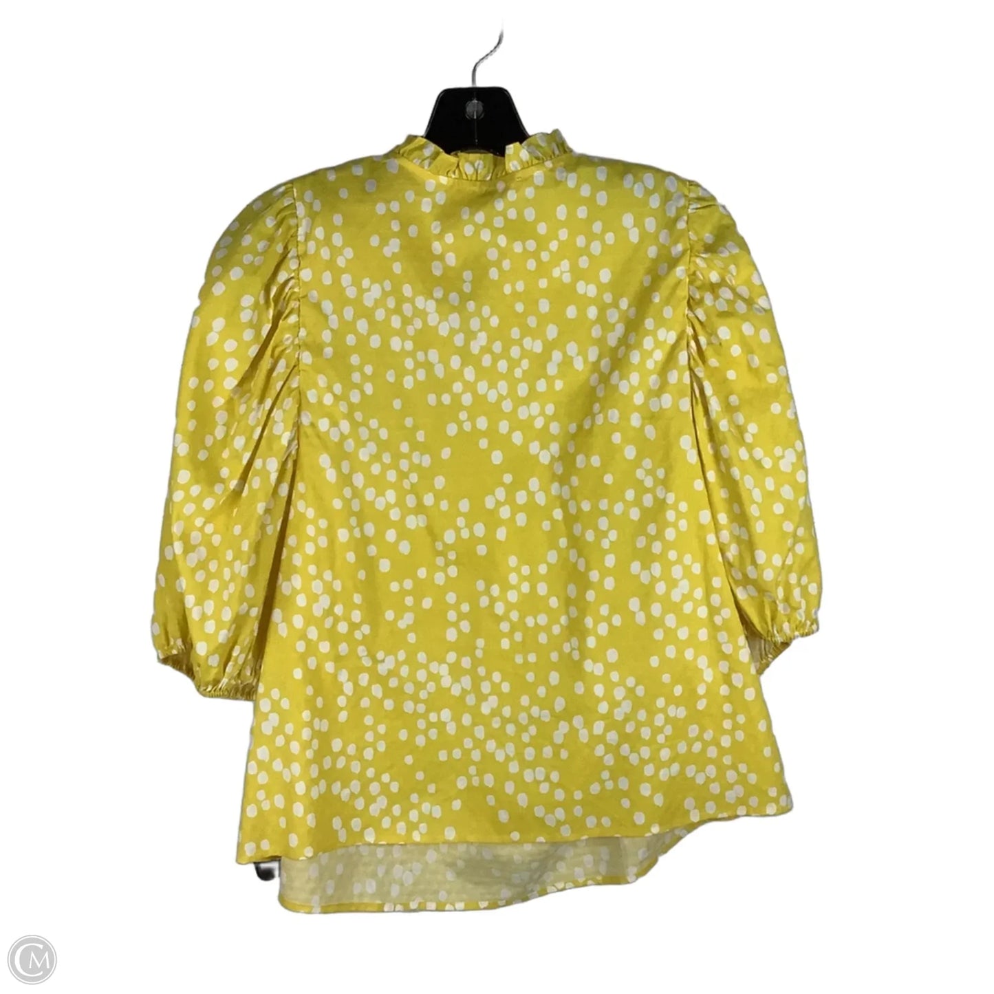 Top Short Sleeve By Michelle Mcdowell In Yellow, Size: M