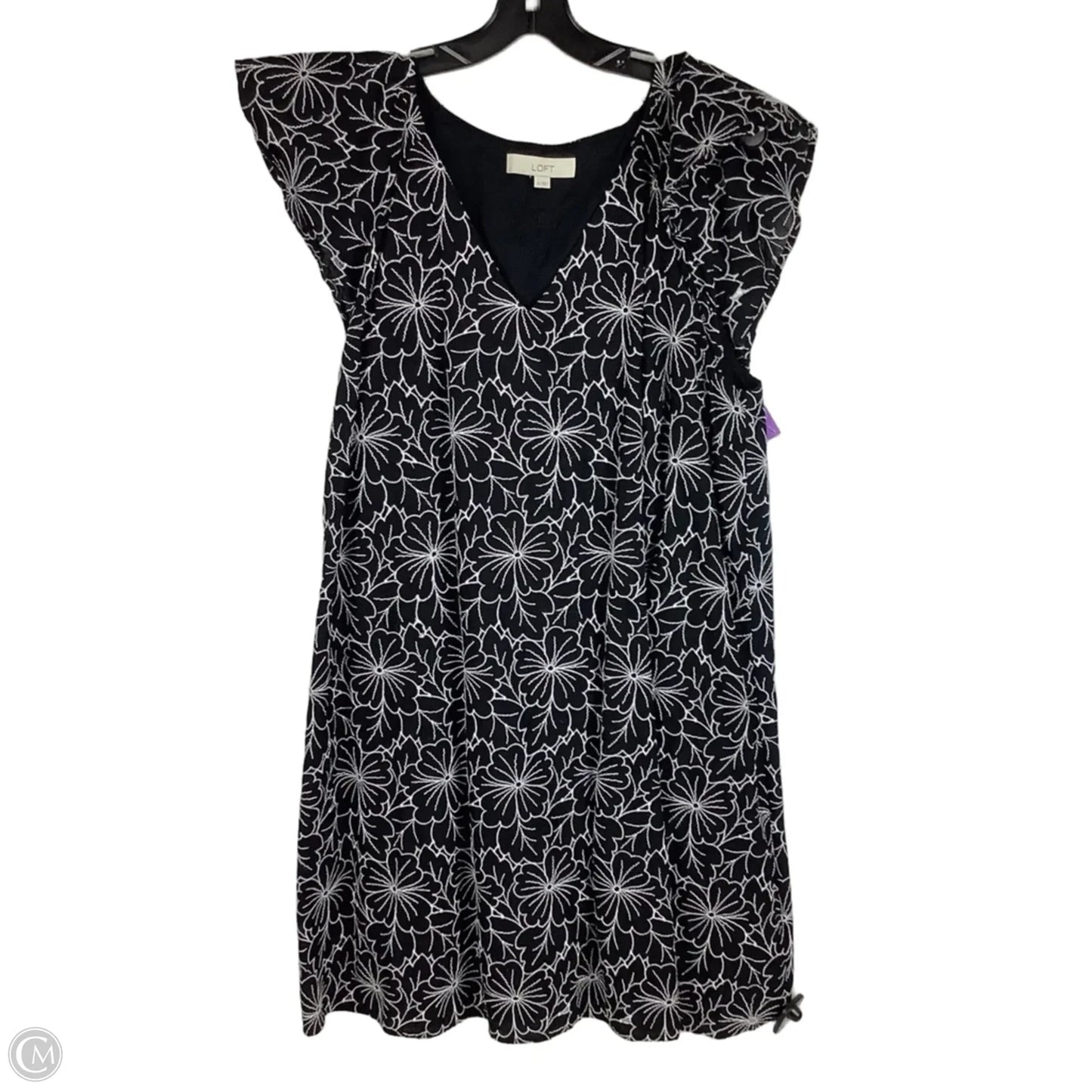 Dress Casual Short By Loft In Black & White, Size: Xl