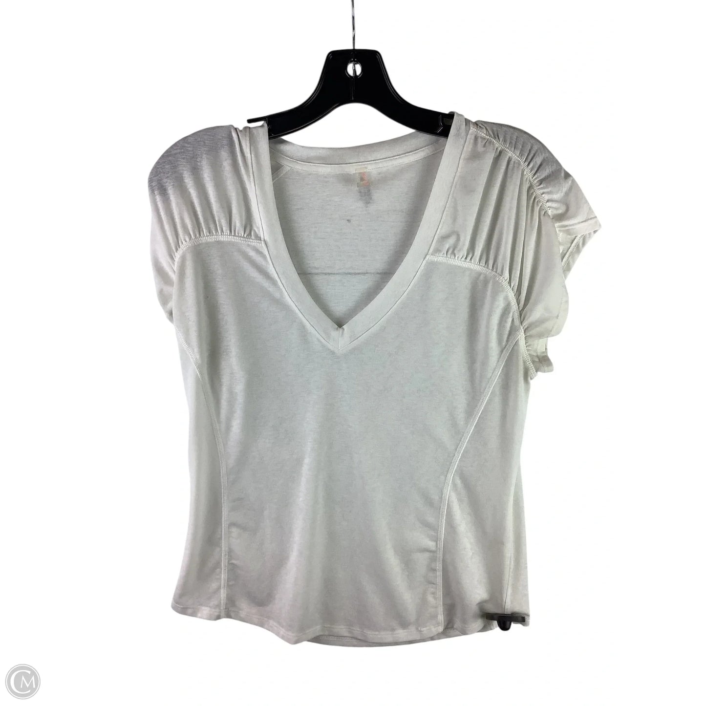 Athletic Top Short Sleeve By Free People In White, Size: L