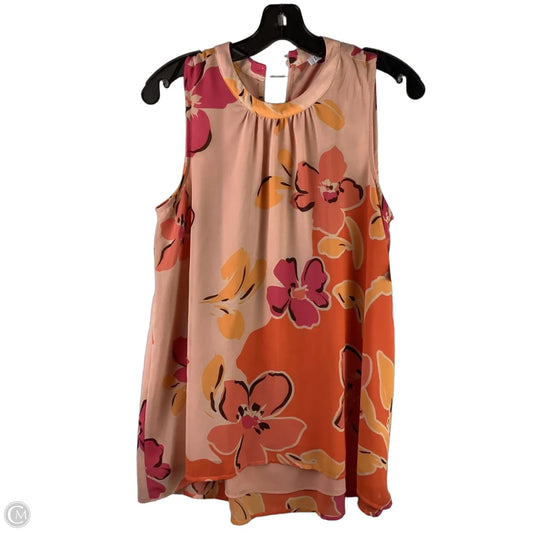Top Sleeveless By Dr2 In Floral Print, Size: S
