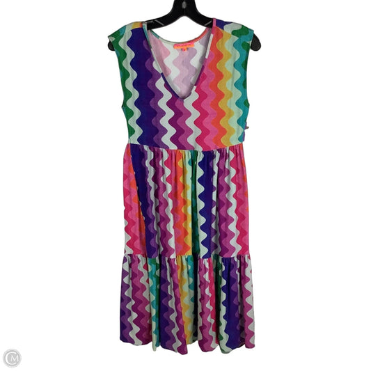 Dress Casual Midi By Cmc In Multi-colored, Size: 36 (S/M)