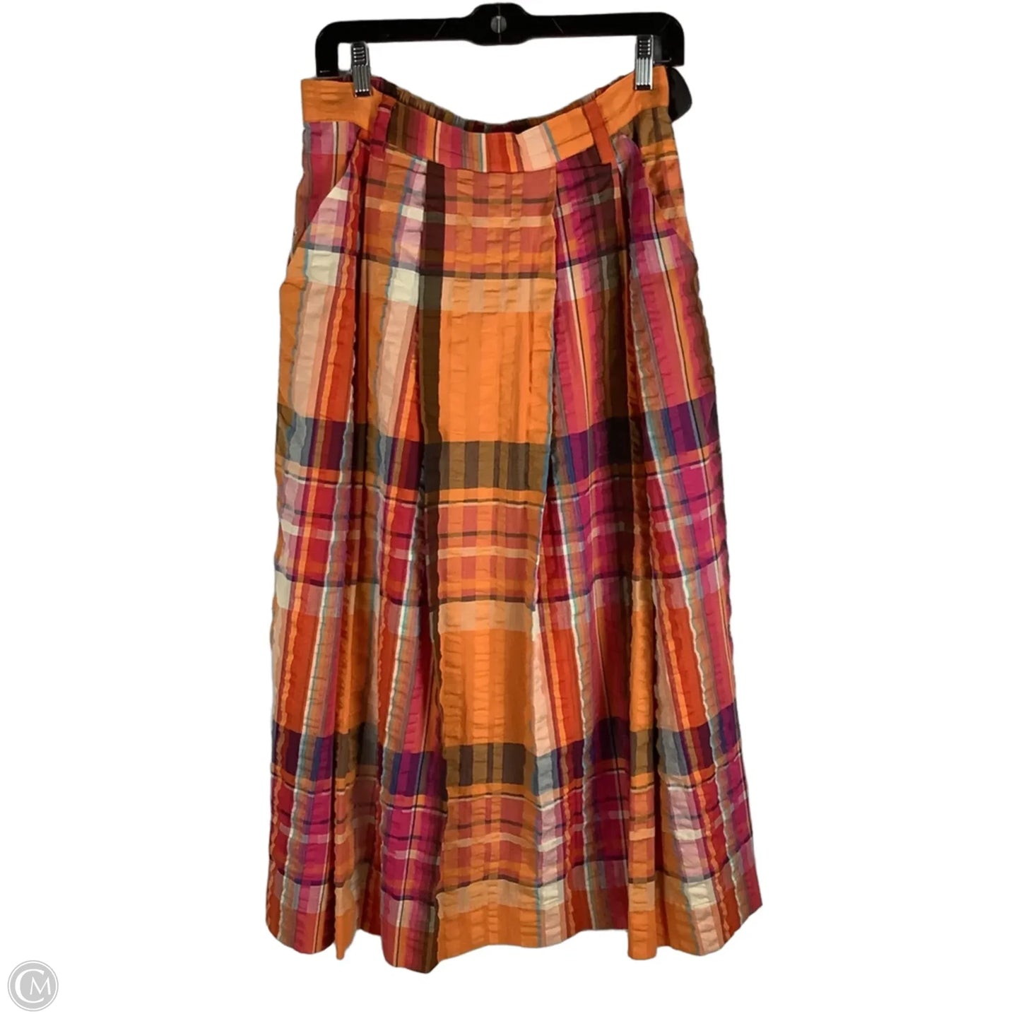 Skirt Midi By Maeve In Plaid Pattern, Size: M