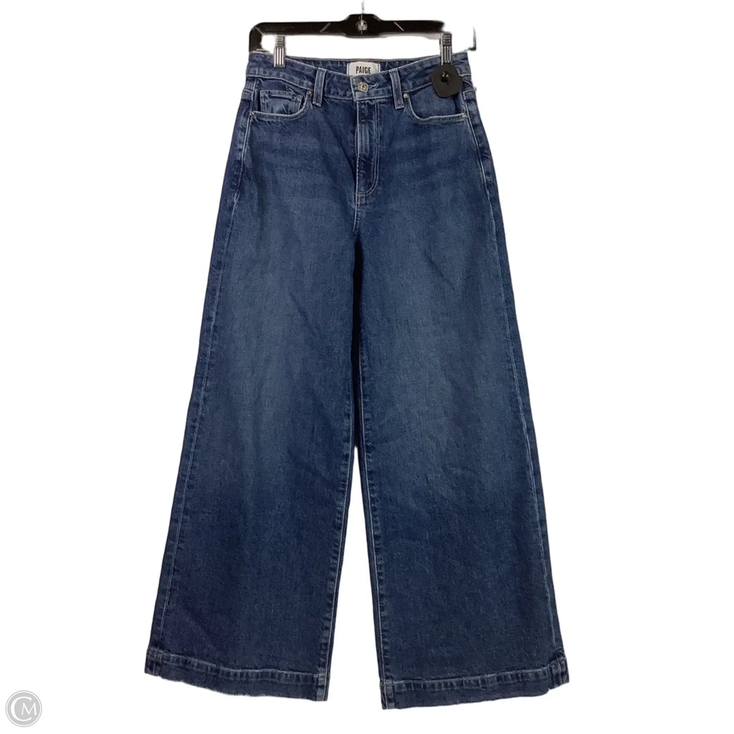 Jeans Wide Leg By Paige In Blue Denim, Size: 2