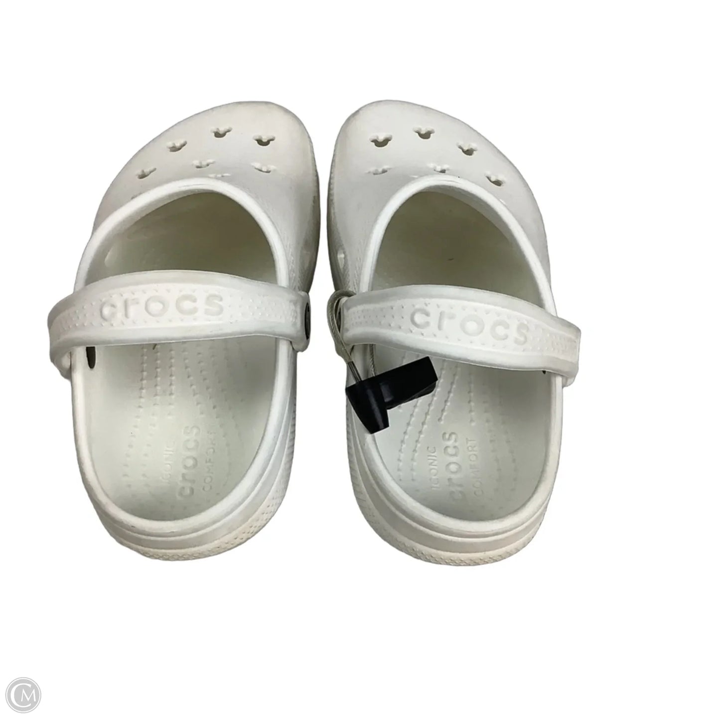 Shoes Flats By Crocs In White, Size: 7