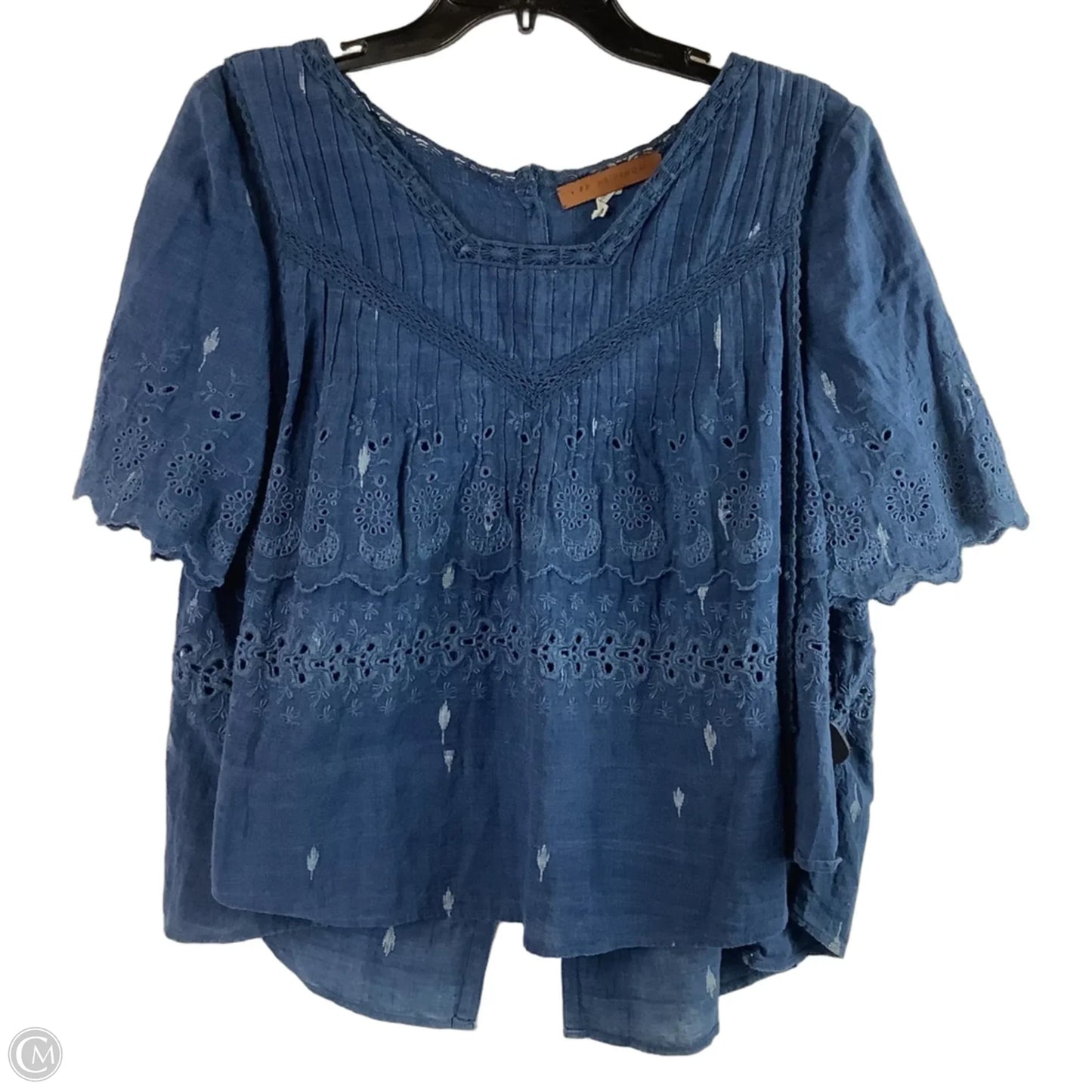 Top Short Sleeve By Free People In Navy, Size: S