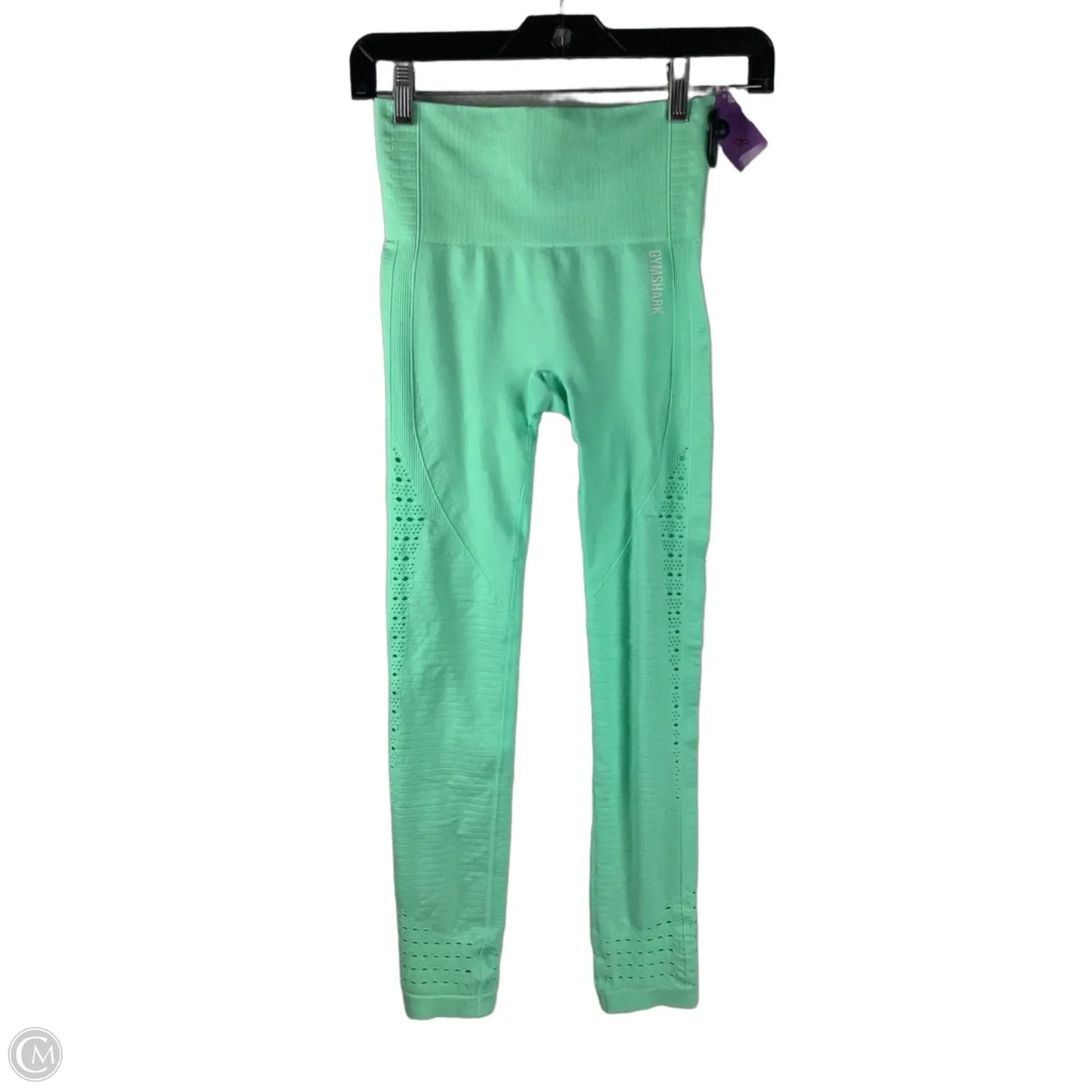 Athletic Leggings By Gym Shark In Green, Size: Xs