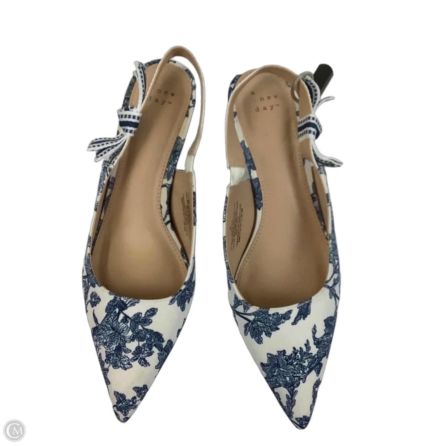 Shoes Heels Kitten By A New Day In Blue & White, Size: 9