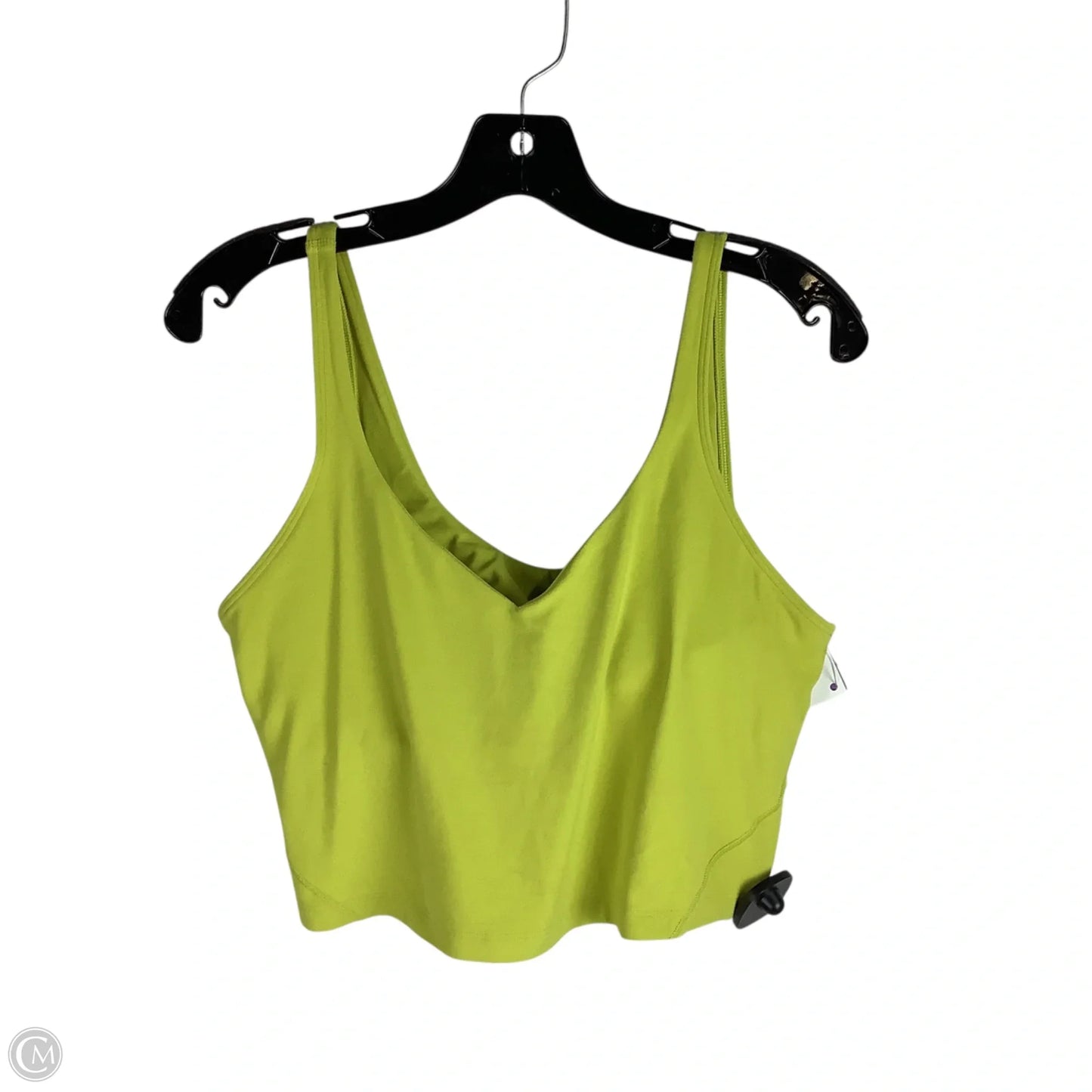 Athletic Tank Top By Lululemon In Chartreuse, Size: 12