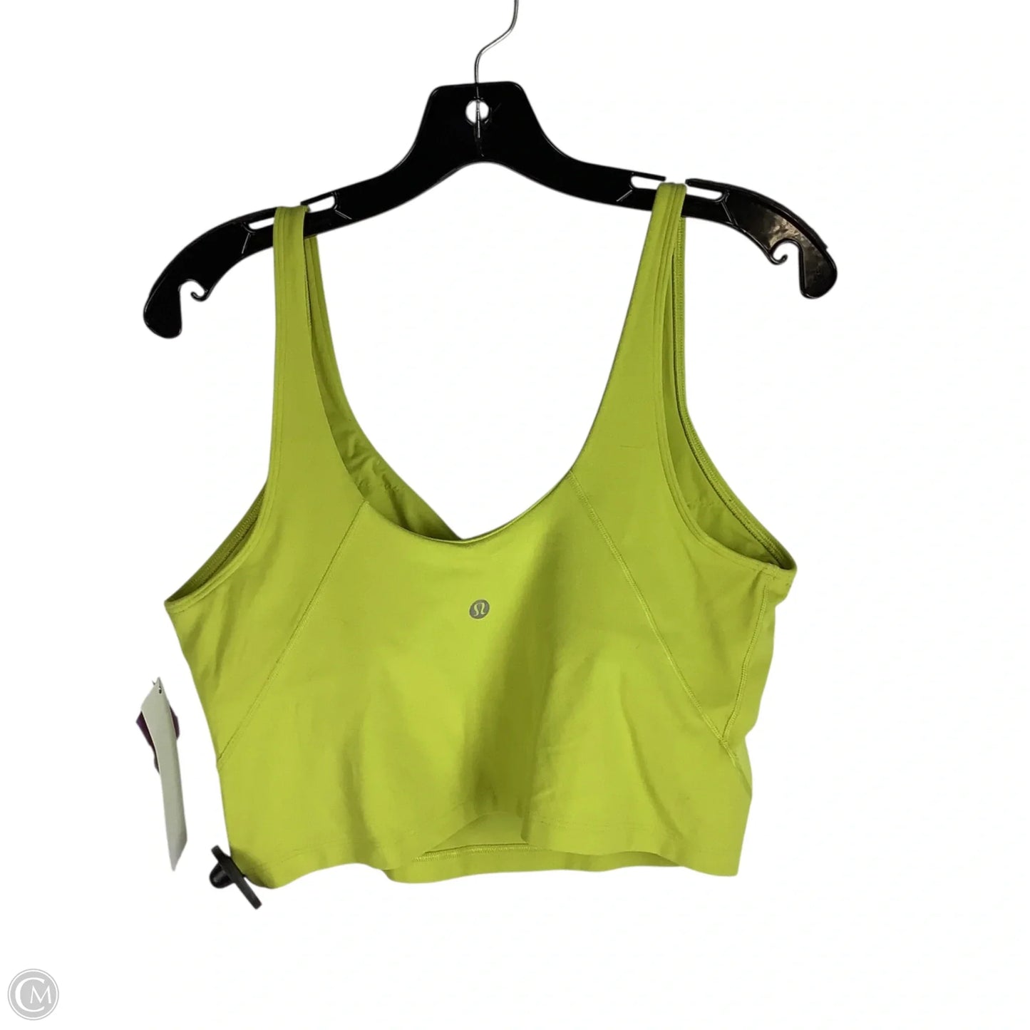 Athletic Tank Top By Lululemon In Chartreuse, Size: 12