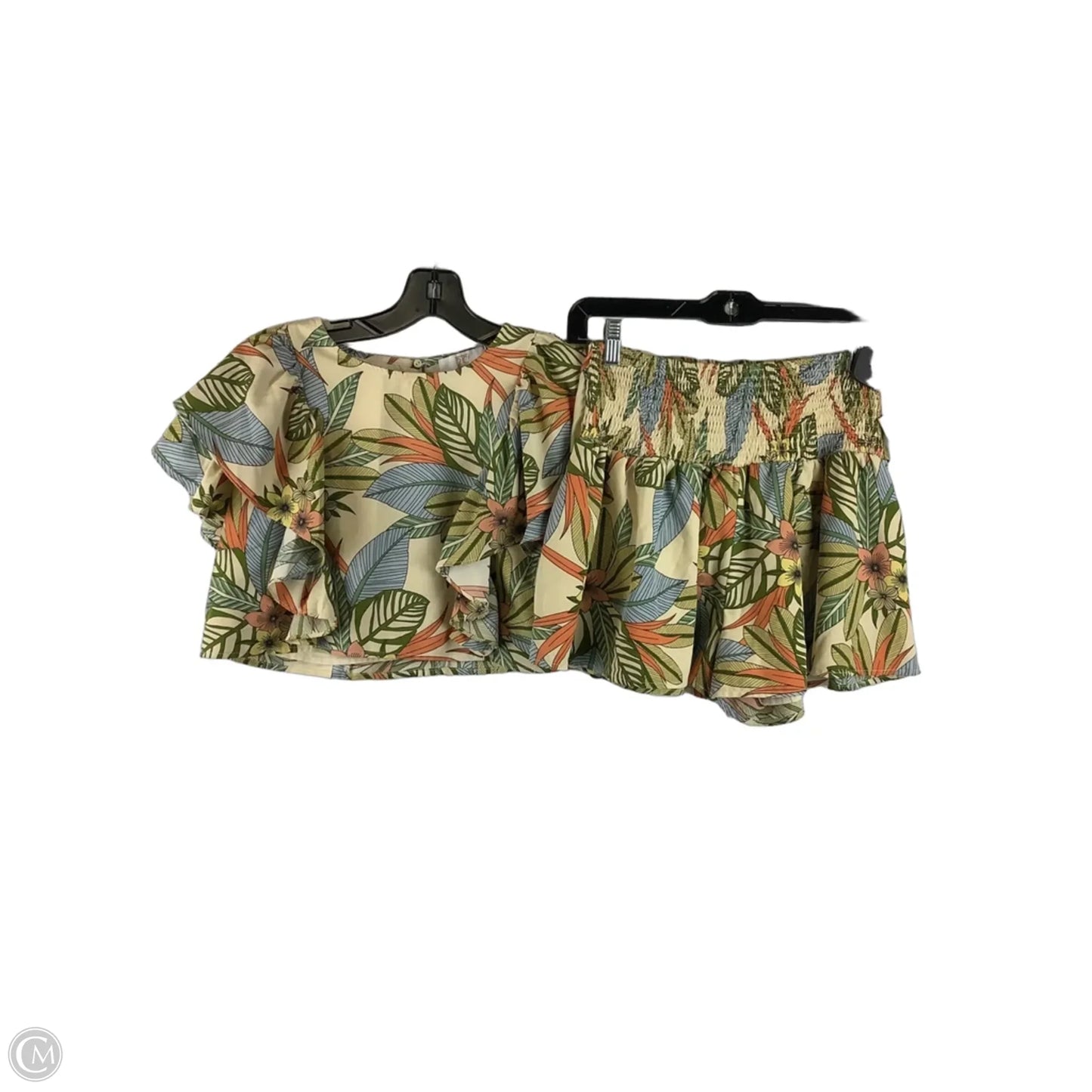 Shorts Set By Clothes Mentor In Tropical Print, Size: M