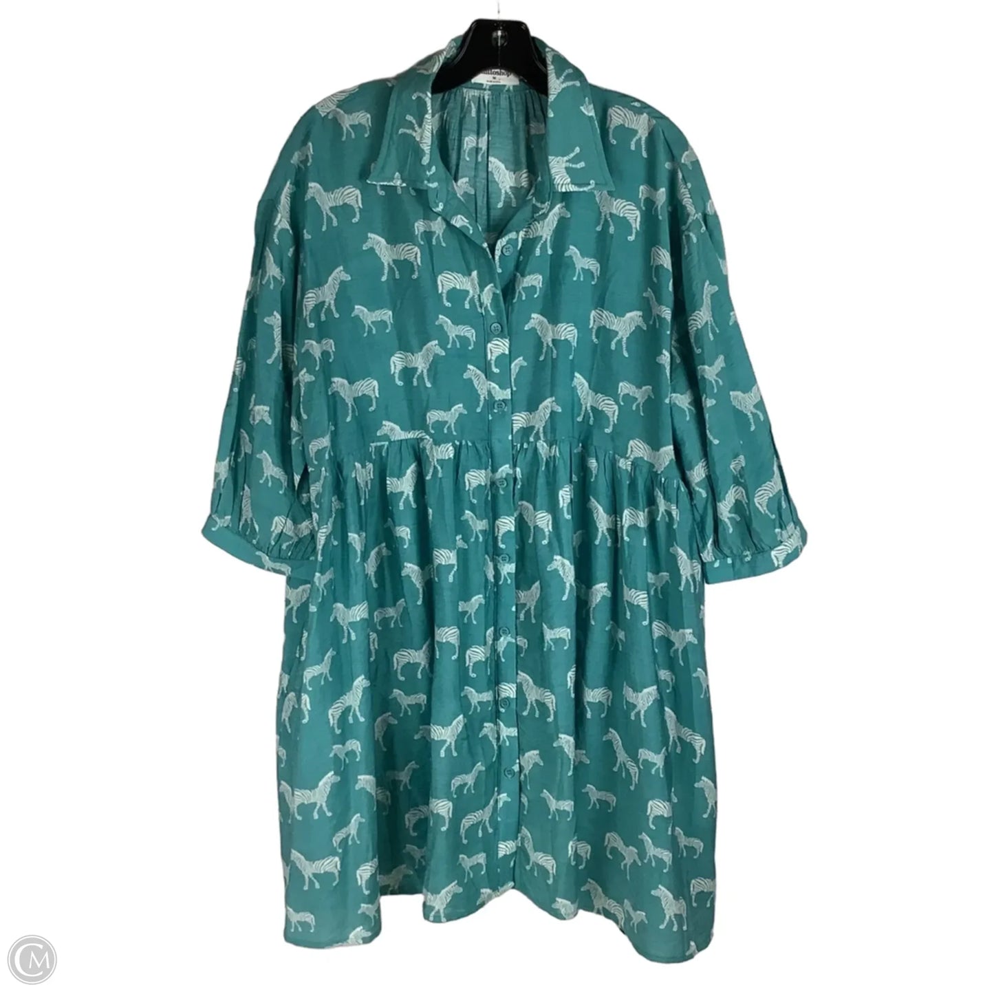 Dress Casual Short By Mittoshop In Teal, Size: M