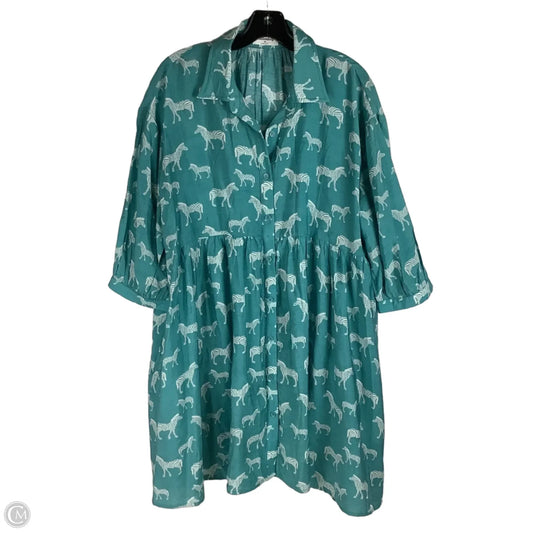 Dress Casual Short By Mittoshop In Teal, Size: M