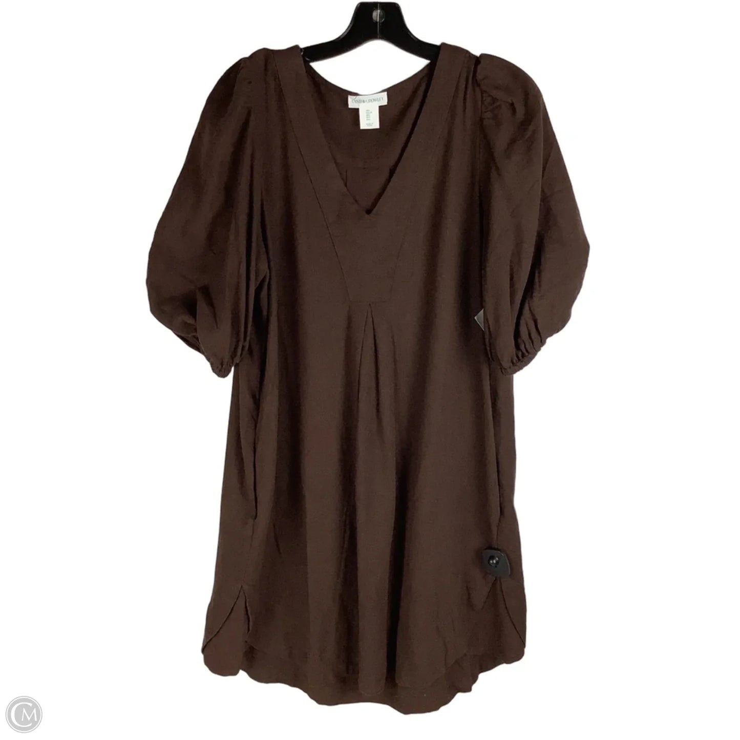 Dress Casual Midi By Cynthia Rowley In Brown, Size: L