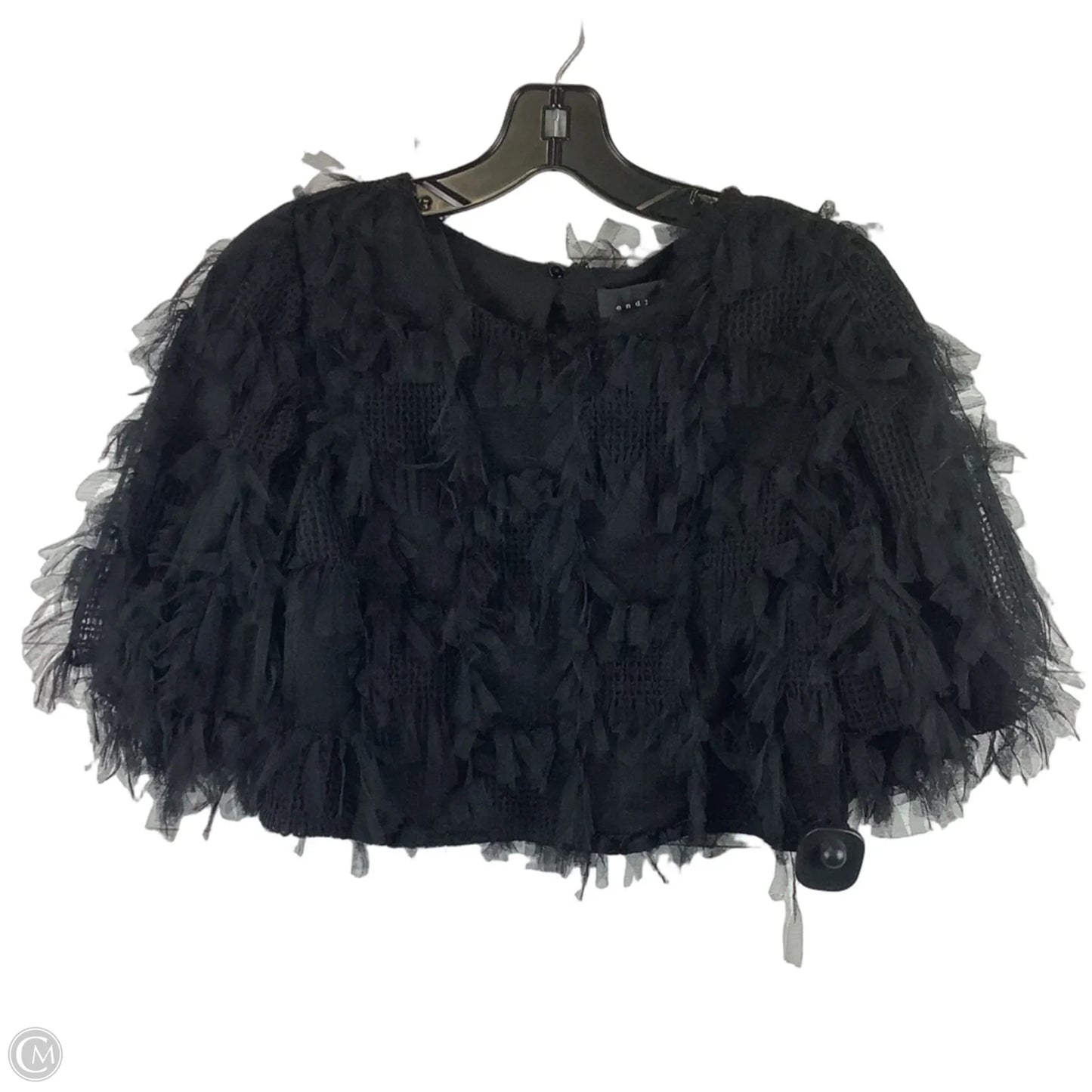 Top Short Sleeve By Endless Rose In Black, Size: M
