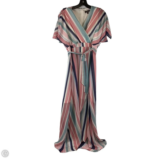 Dress Casual Maxi By Luxology In Striped Pattern, Size: 14