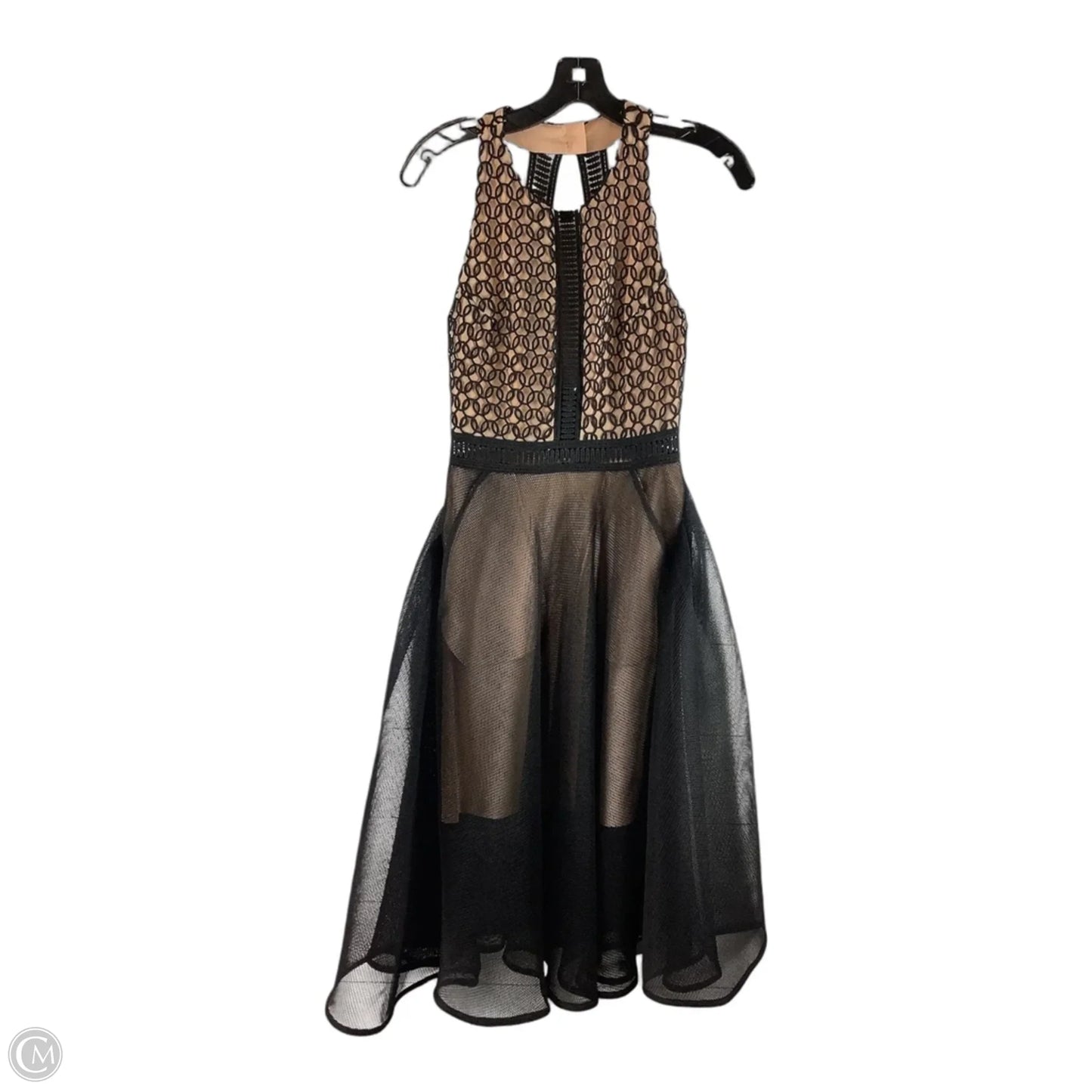 Dress Party Midi By Elliatt In Black & Tan, Size: S