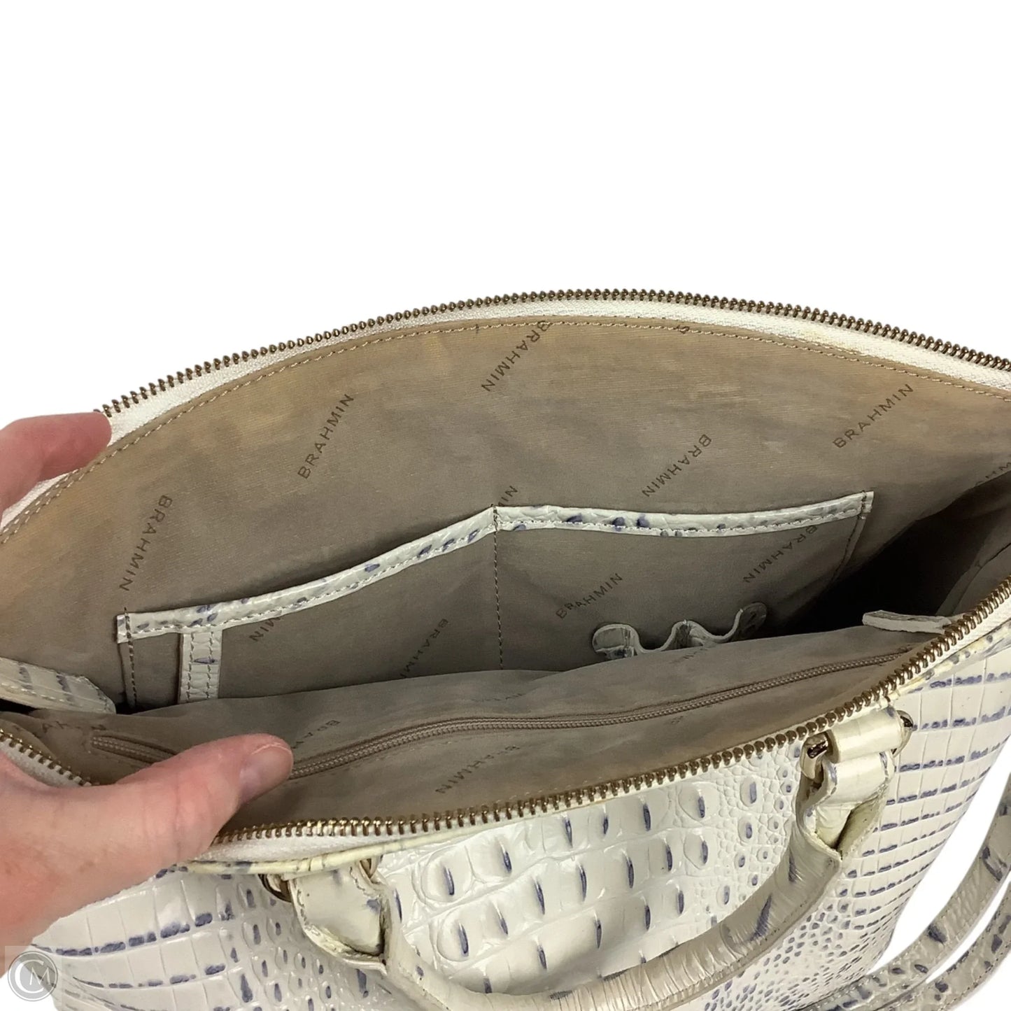 Handbag Designer By Brahmin, Size: Large