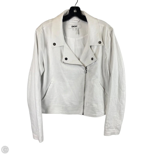 Jacket Other By Dkny In White, Size: L