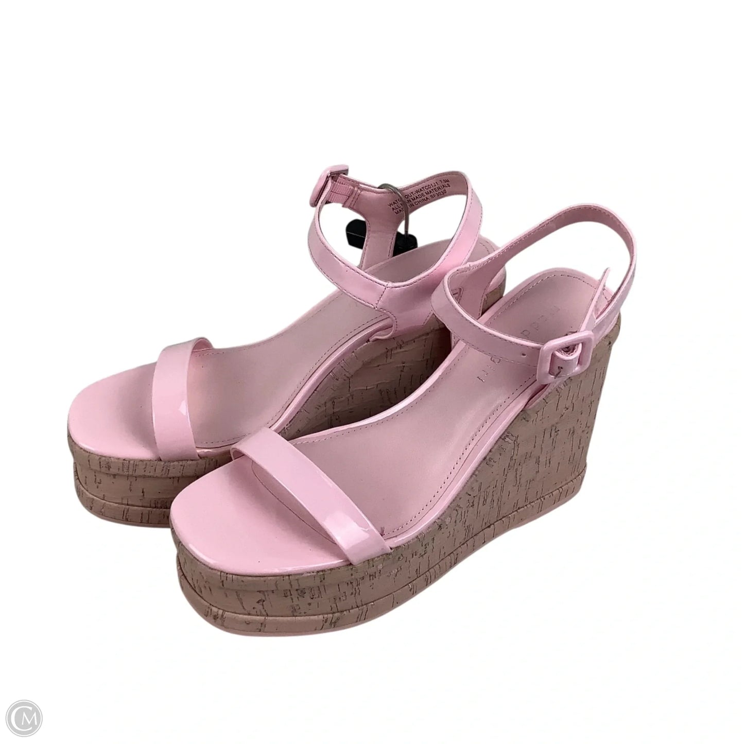 Sandals Heels Wedge By Madden Girl In Pink, Size: 7.5