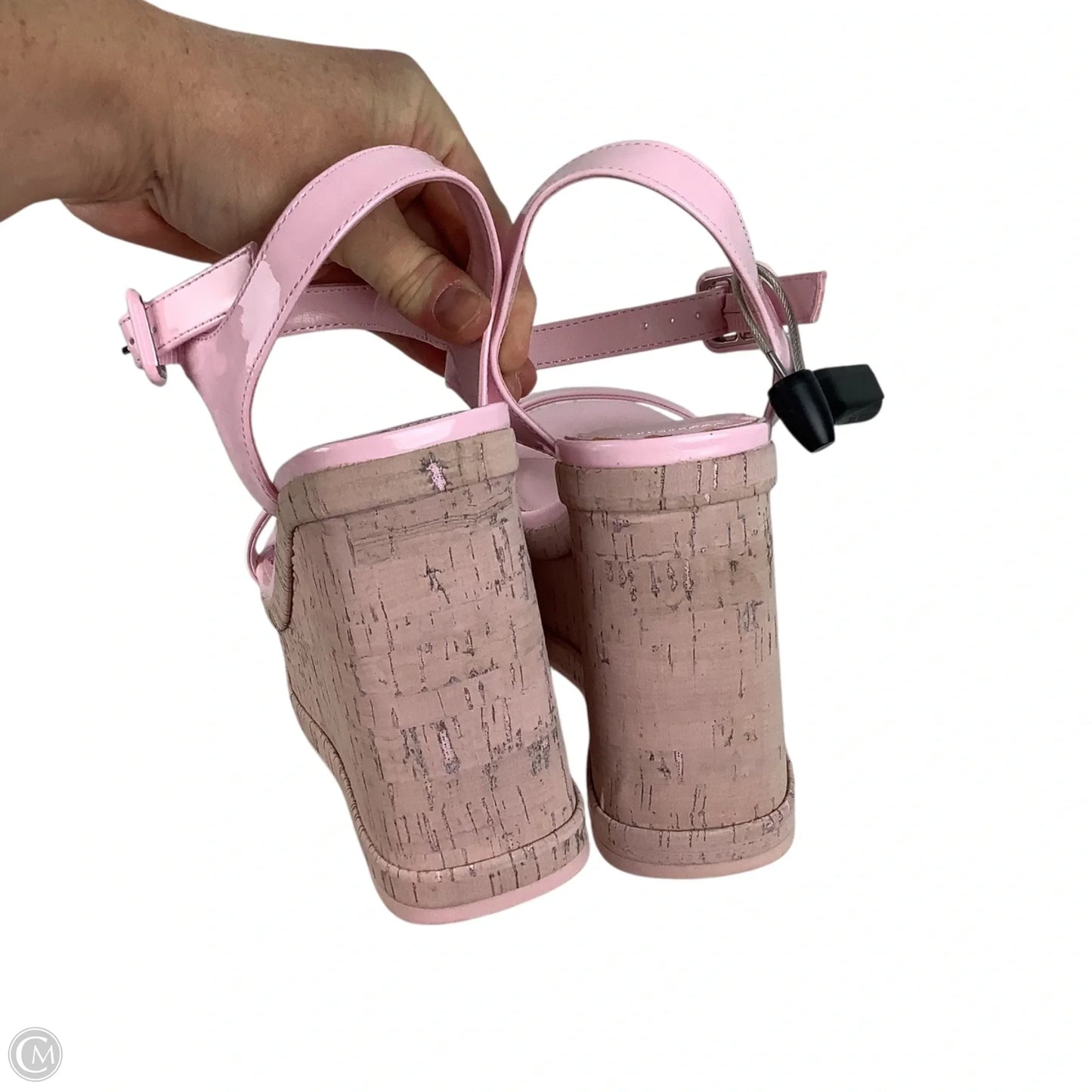 Sandals Heels Wedge By Madden Girl In Pink, Size: 7.5