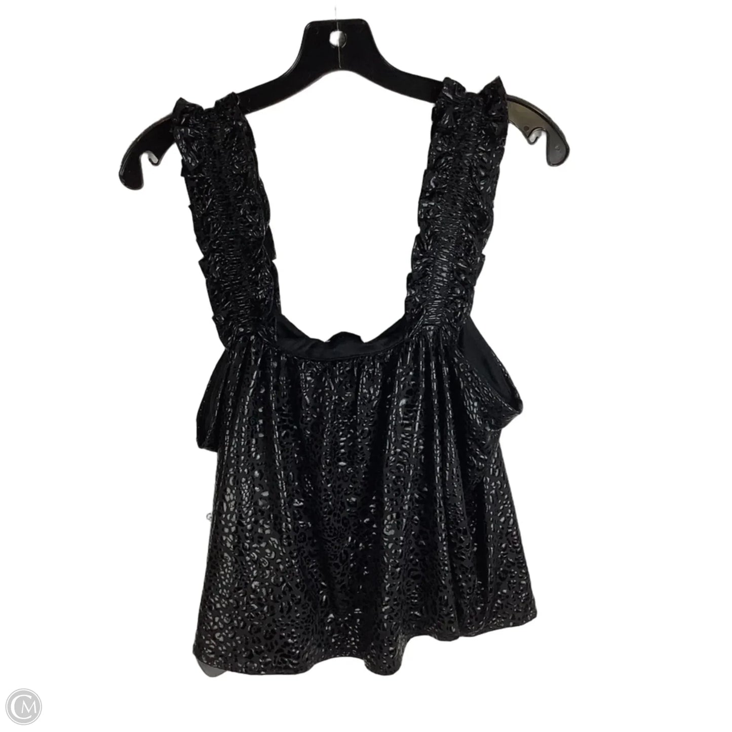 Top Sleeveless By Adrienne In Black, Size: L