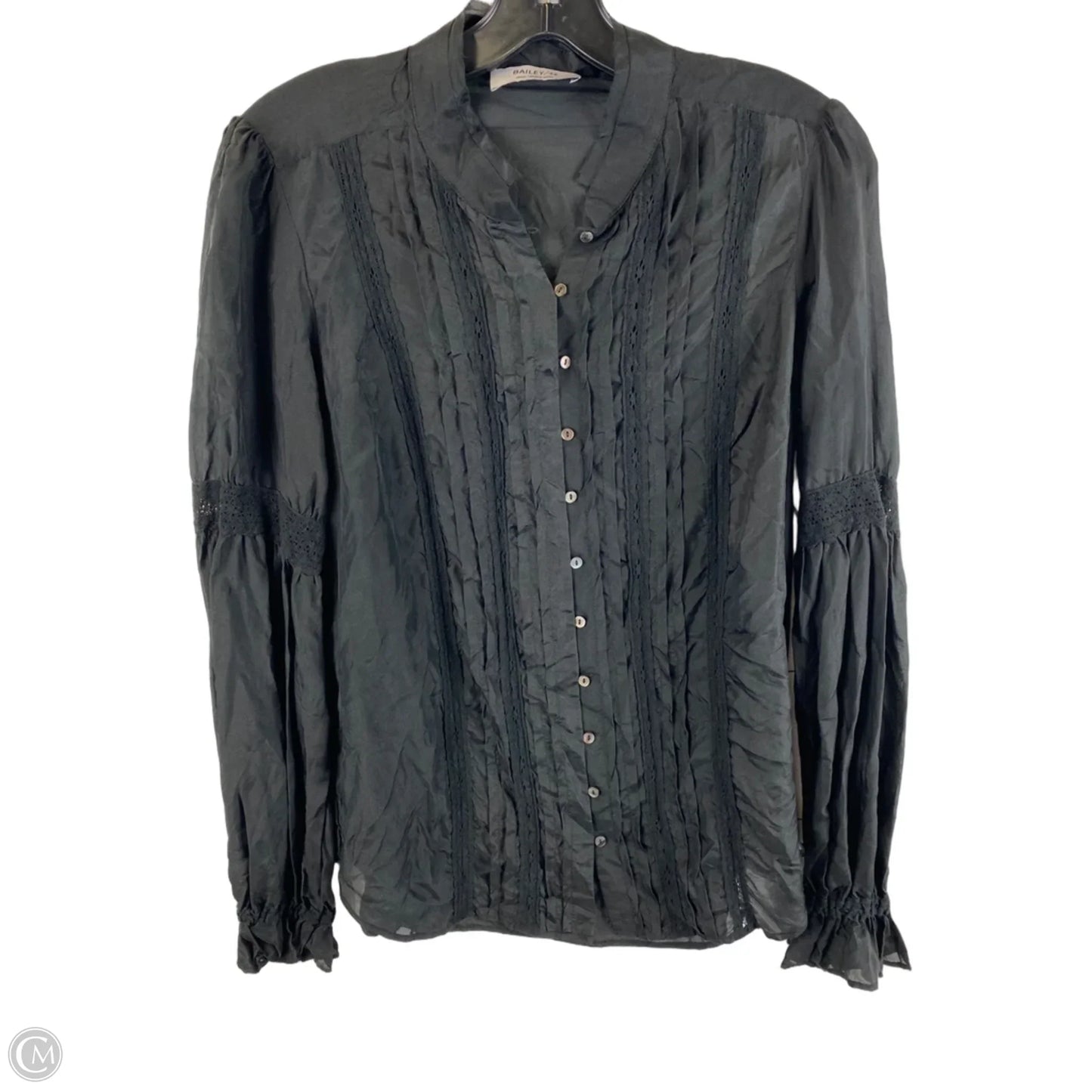 Top Long Sleeve By Bailey 44 In Black, Size: S