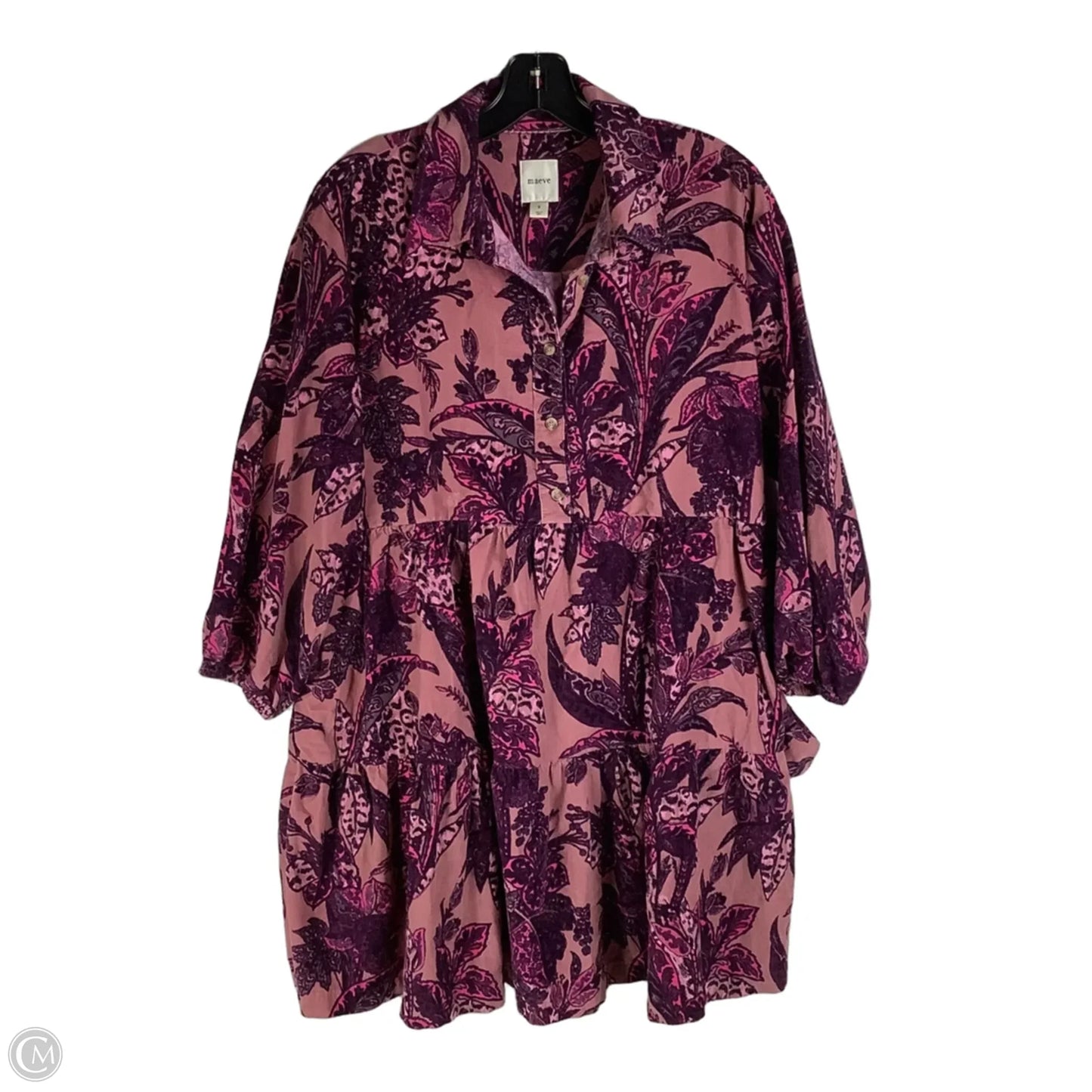 Dress Casual Short By Maeve In Pink & Purple, Size: S