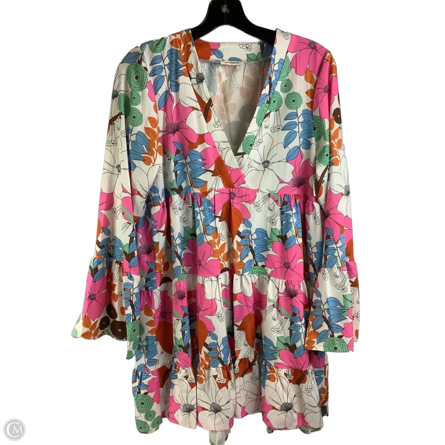 Dress Casual Short By Sunday Up In Floral Print, Size: S