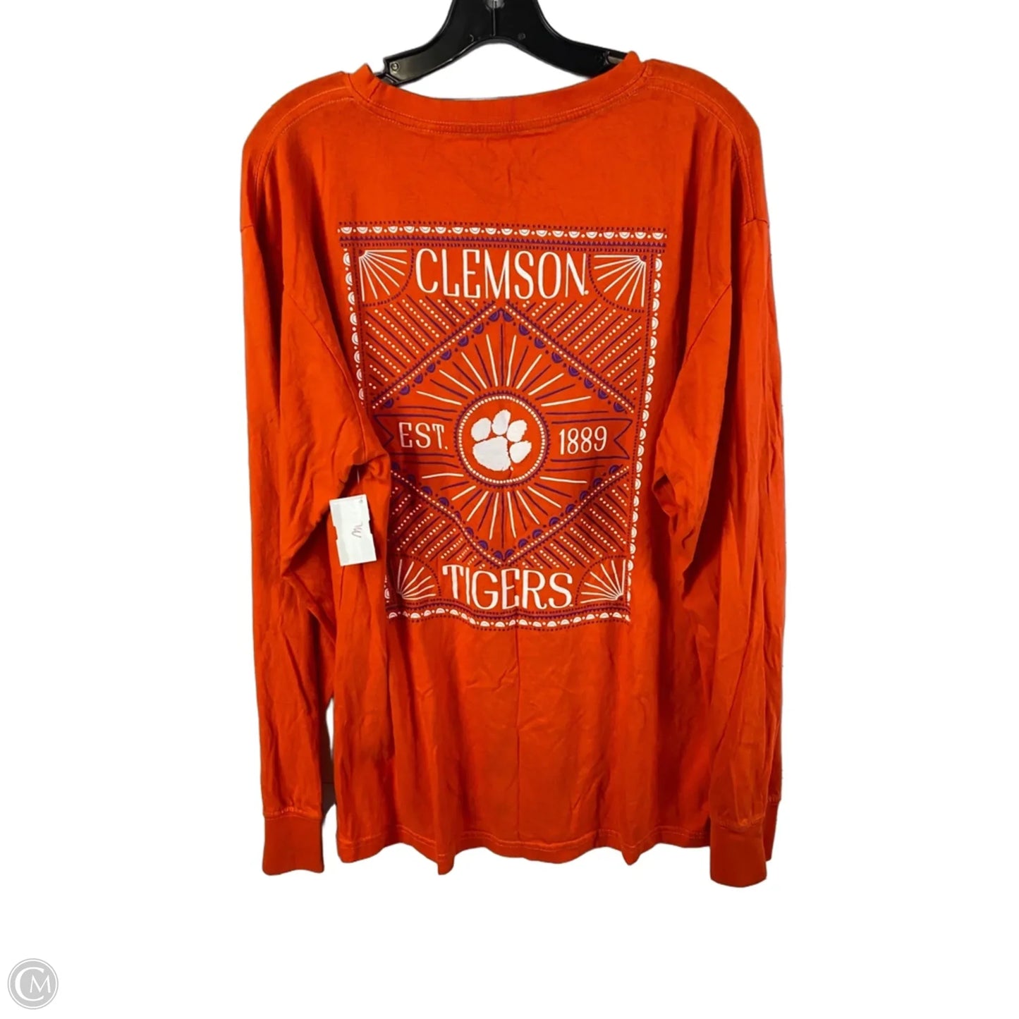 Top Long Sleeve Basic By Pressbox In Orange, Size: L