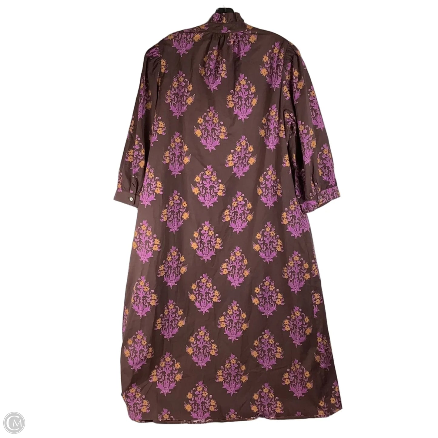 Dress Casual Maxi By Entro In Brown & Purple, Size: L