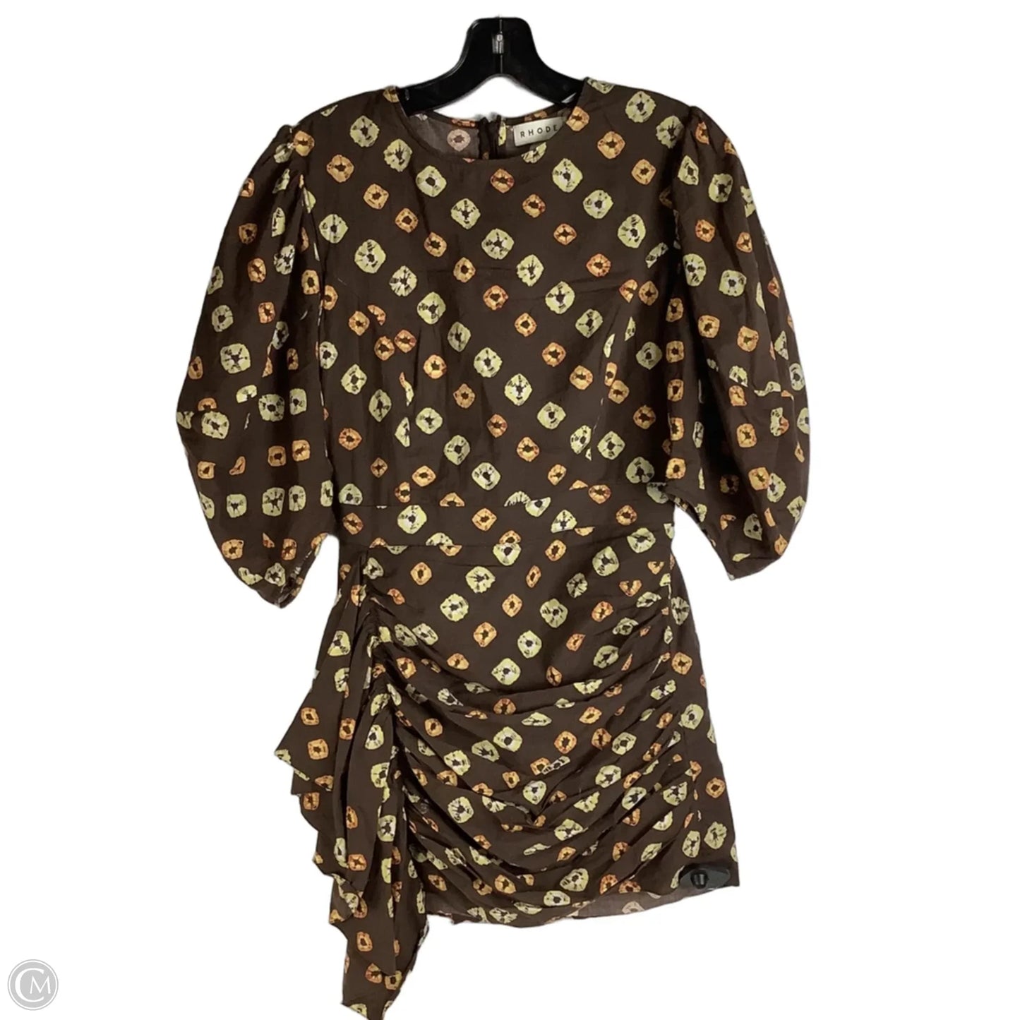 Dress Casual Short By Rhode In Brown & Yellow, Size: 2