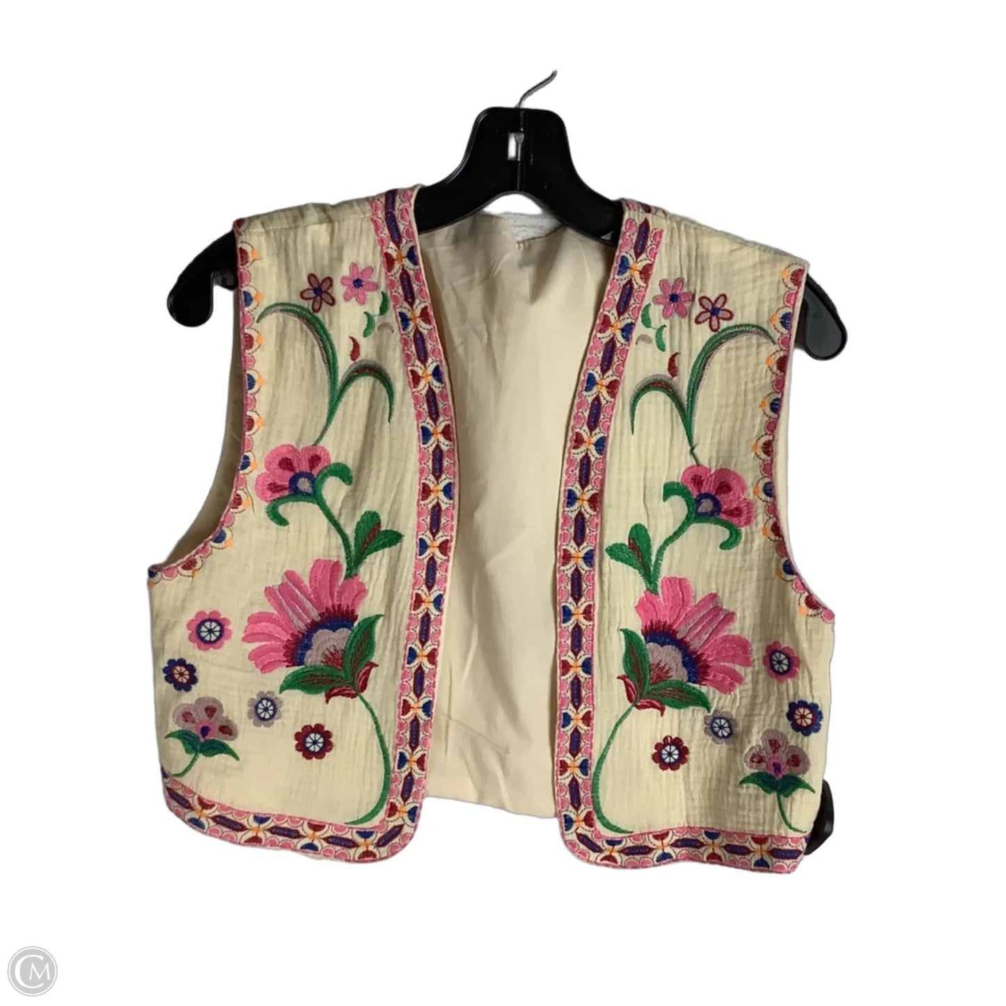 Vest Other By Clothes Mentor In Floral Print, Size: Xs